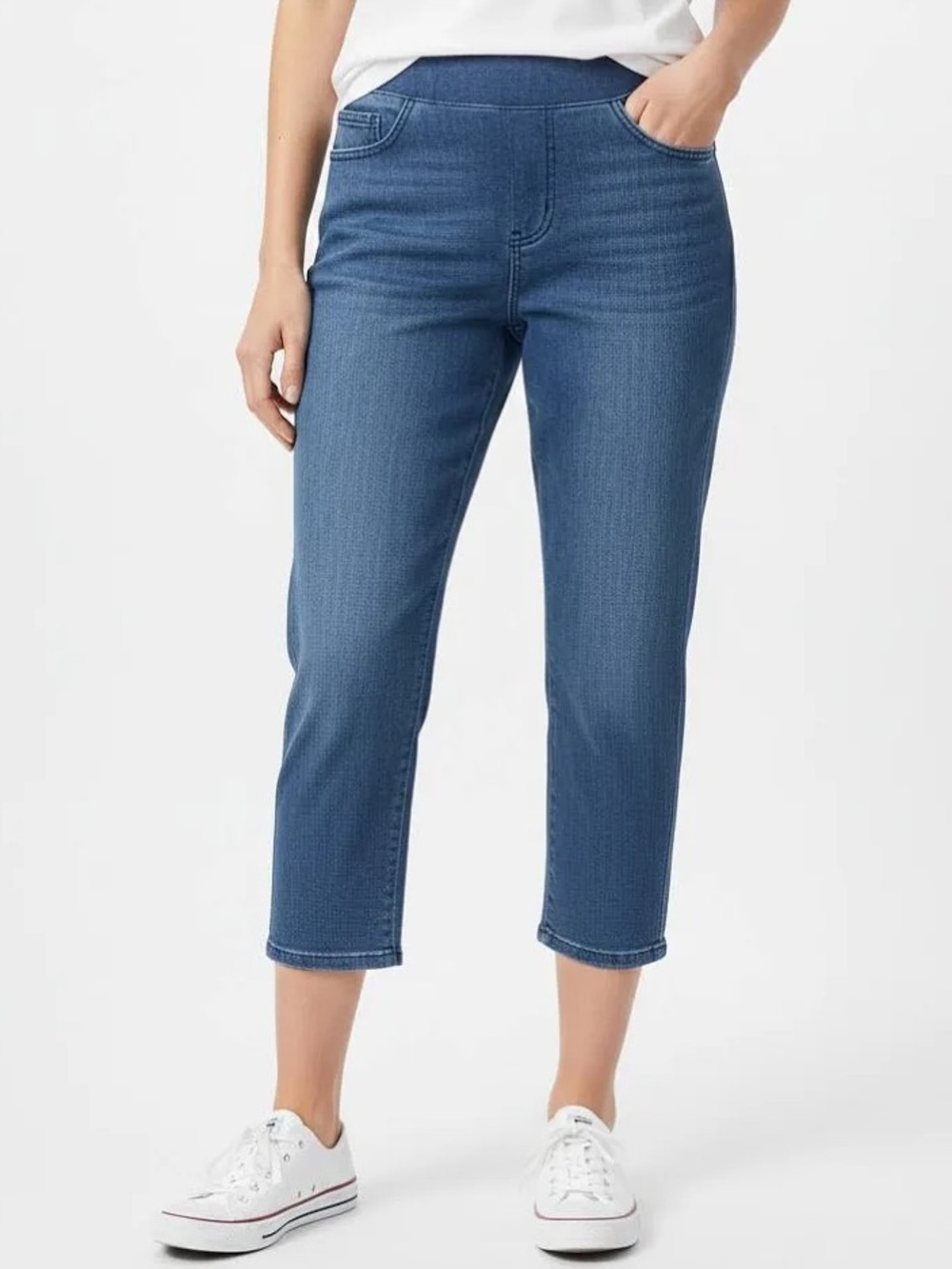 Betabrand Savannah Yoga Denim Cropped XS Petite NIB